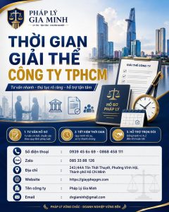 Thời gian giải thể công ty TPHCM