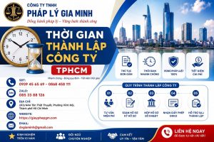 Thời gian thành lập công ty TPHCM