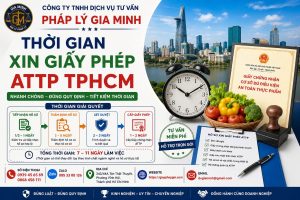 Thời gian xin giấy phép ATTP TPHCM