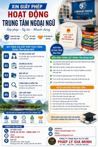 Xin Giấy Phép Hoạt Động Trung Tâm Ngoại Ngữ