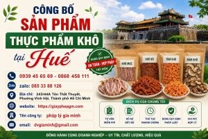 Công bố sản phẩm thực phẩm khô tại Huế