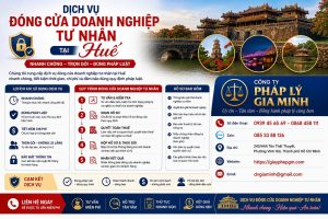 Dịch vụ đóng cửa doanh nghiệp tư nhân tại Huế nhanh chóng