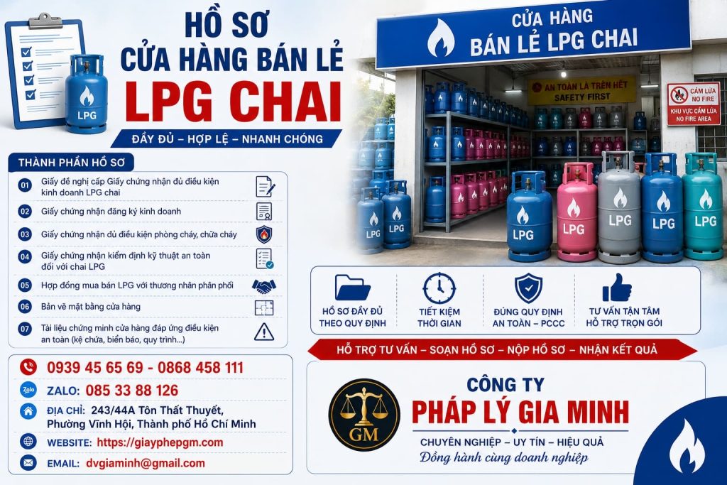Hồ sơ cửa hàng bán lẻ LPG chai