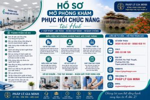 Hồ sơ mở phòng khám phục hồi chức năng tại Huế