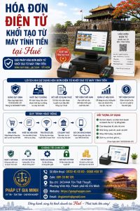 Hóa đơn điện tử khởi tạo từ máy tính tiền tại Huế