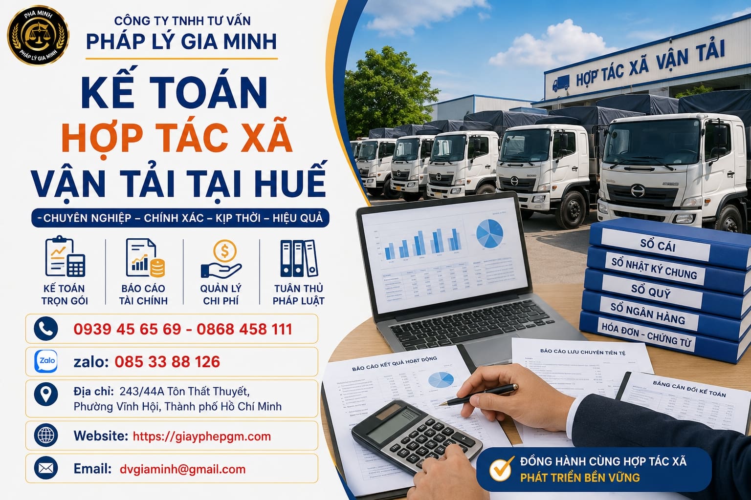 Kế toán hợp tác xã vận tải tại Huế