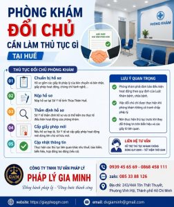 Phòng khám đổi chủ cần làm thủ tục gì tại Huế