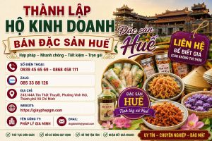 Thành lập hộ kinh doanh bán đặc sản Huế