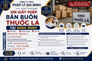 Xin giấy phép bán buôn thuốc lá tại Ninh Bình