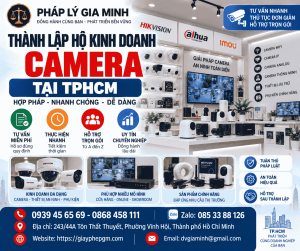 Thành lập hộ kinh doanh camera tại TPHCM