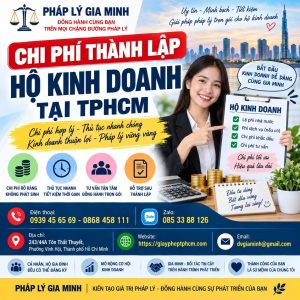 Chi phí thành lập hộ kinh doanh tại TPHCM