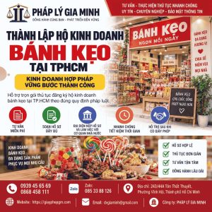 Thành lập hộ kinh doanh bánh kẹo tại TPHCM