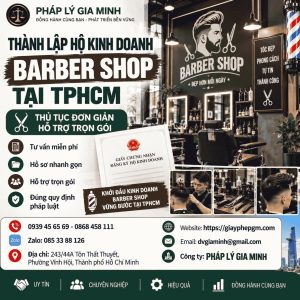 Thành lập hộ kinh doanh barber shop tại TPHCM