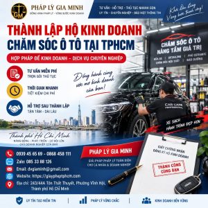 Thành lập hộ kinh doanh chăm sóc ô tô tại TPHCM
