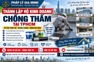 Thành lập hộ kinh doanh chống thấm tại TPHCM