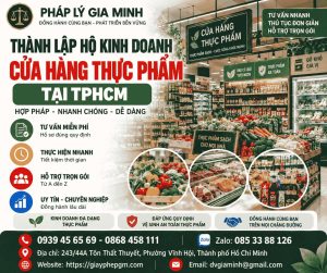 Thành lập hộ kinh doanh cửa hàng thực phẩm tại TPHCM