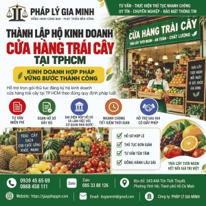 Thành lập hộ kinh doanh cửa hàng trái cây tại TPHCM