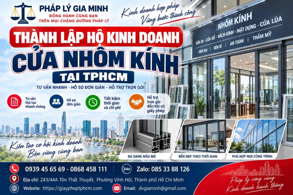 Thành lập hộ kinh doanh cửa nhôm kính tại TPHCM 1 Thành lập hộ kinh doanh cửa nhôm kính tại TPHCM