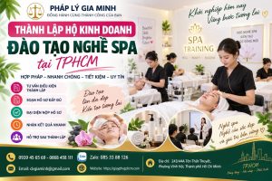Thành lập hộ kinh doanh đào tạo nghề spa tại TPHCM