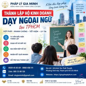 Thành lập hộ kinh doanh dạy ngoại ngữ tại TPHCM