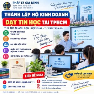 Thành lập hộ kinh doanh dạy tin học tại TPHCM