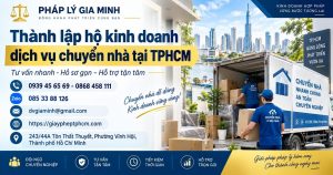 Thành lập hộ kinh doanh dịch vụ chuyển nhà tại TPHCM