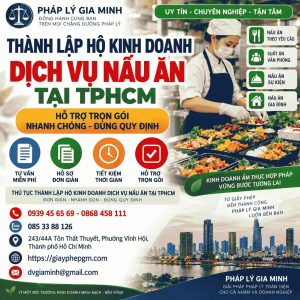 Thành lập hộ kinh doanh dịch vụ nấu ăn tại TPHCM