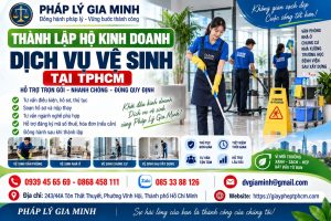 Thành lập hộ kinh doanh dịch vụ vệ sinh tại TPHCM