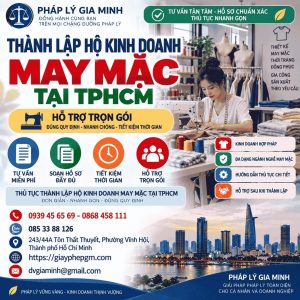 Thành lập hộ kinh doanh may mặc tại TPHCM