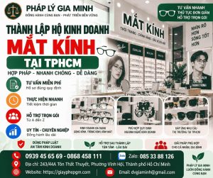 Thành lập hộ kinh doanh mắt kính tại TPHCM