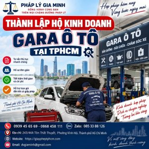 Thành lập hộ kinh doanh gara ô tô tại TPHCM