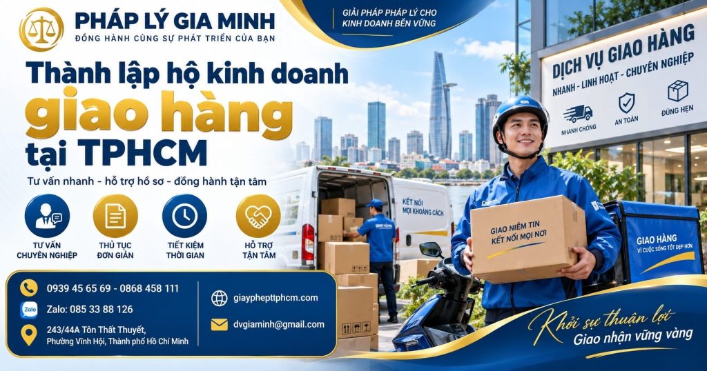 Thành lập hộ kinh doanh giao hàng tại TPHCM
