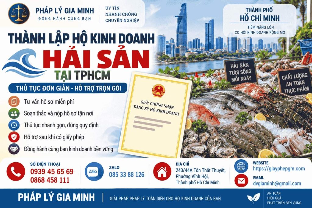 Thành lập hộ kinh doanh hải sản tại TPHCM
