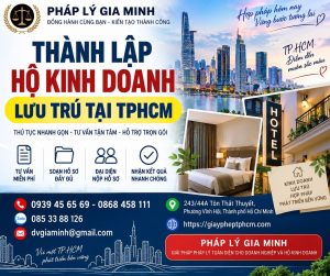 Thành lập hộ kinh doanh lưu trú tại TPHCM