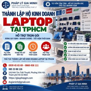 Thành lập hộ kinh doanh laptop tại TPHCM
