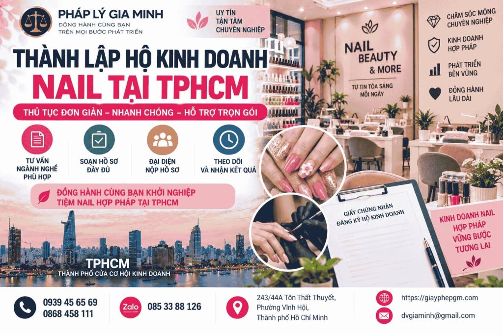 Thành lập hộ kinh doanh nail tại TPHCM nhanh chóng, đúng quy định 1 Thành lập hộ kinh doanh nail tại TPHCM