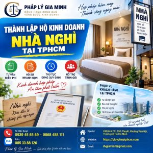 Thành lập hộ kinh doanh nhà nghỉ tại TPHCM