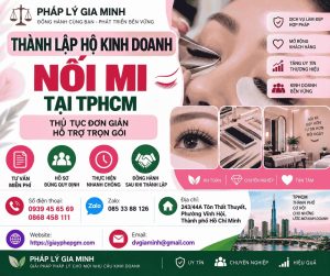 Thành lập hộ kinh doanh nối mi tại TPHCM