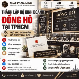 Thành lập hộ kinh doanh đồng hồ tại TPHCM