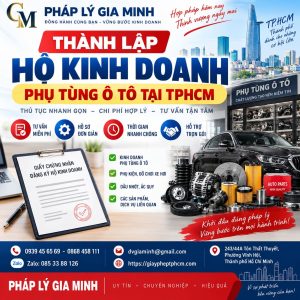 Thành lập hộ kinh doanh phụ tùng ô tô tại TPHCM