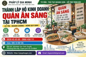 Thành lập hộ kinh doanh quán ăn sáng tại TPHCM