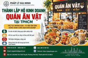 Thành lập hộ kinh doanh quán ăn vặt tại TPHCM