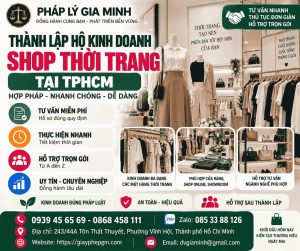 Thành lập hộ kinh doanh shop thời trang tại TPHCM