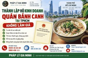 Thành lập hộ kinh doanh quán bánh canh tại TPHCM