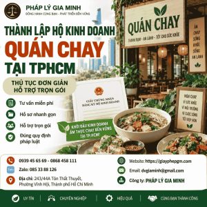 Thành lập hộ kinh doanh quán chay tại TPHCM