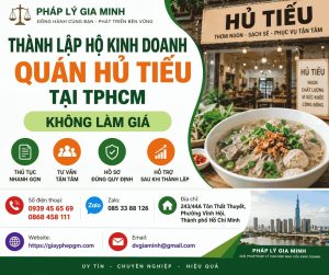 Thành lập hộ kinh doanh quán hủ tiếu tại TPHCM