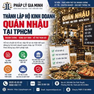 Thành lập hộ kinh doanh quán nhậu tại TPHCM