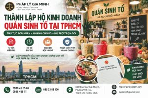 Thành lập hộ kinh doanh quán sinh tố tại TPHCM