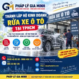 Thành lập hộ kinh doanh rửa xe ô tô tại TPHCM