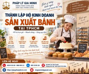 Thành lập hộ kinh doanh sản xuất bánh tại TPHCM